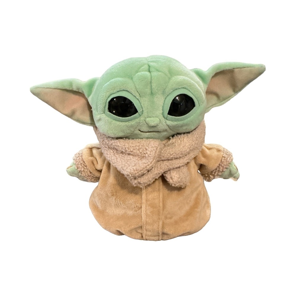 Star Wars The Mandalorian Grogu The Child Plush Toy Mattel GWH23 Green Tan Robe
